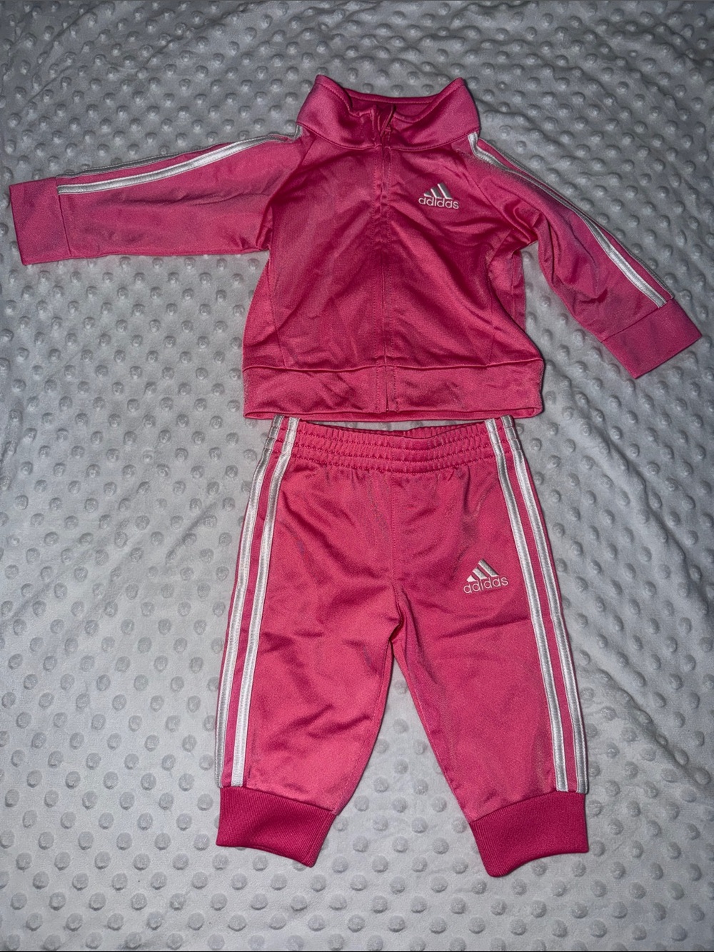 adidas Hot Pink Kids 2-Piece Track Jacket & Pants